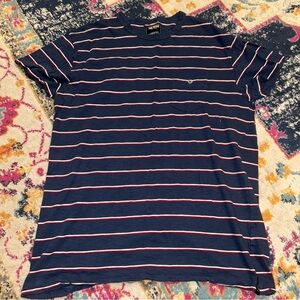 Todd Snyder Navy and red/white Striped Tee